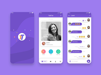 Dating app UI fullproject ui design