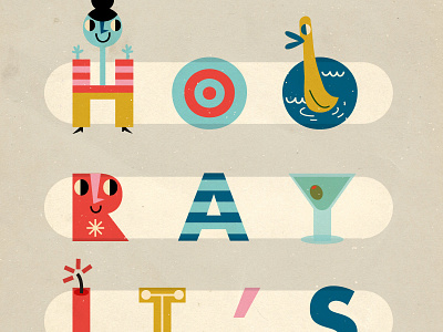 HOORAY IT’S FRIDAY illustration