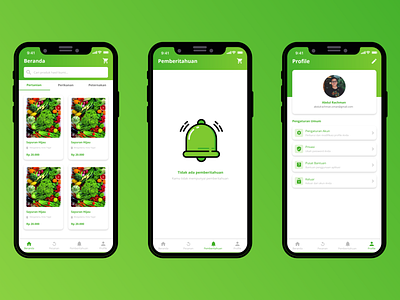 Mobile Commerce Agrobisnis App UI Design