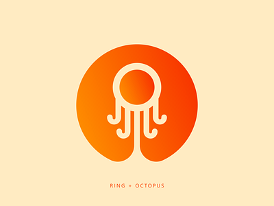 Ring + Octopus design icon illustration illustrator logo logo design logodesign octopus octopus logo ring ring logo vector