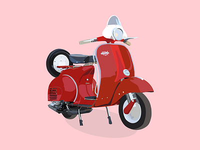 Scooter Vespa Vector illustration