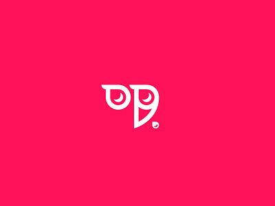 Owl Print Logo Icon branding bright colourful company logo flat design icon logo print print logo the design fix