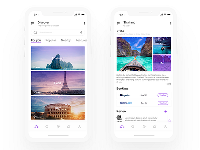 Travel App UI Concept travel app travel app design travel app ui ui design