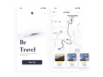 Travel App UI Concept