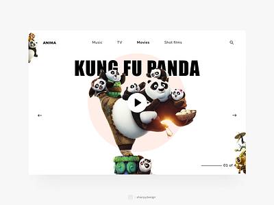 Kung Fu Panda animalweb design designapp kungfu movie movie art movieui web