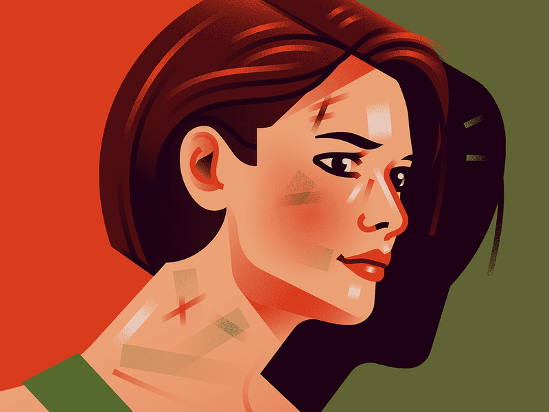 Jill Valentine games residentevil woman illustration portrait