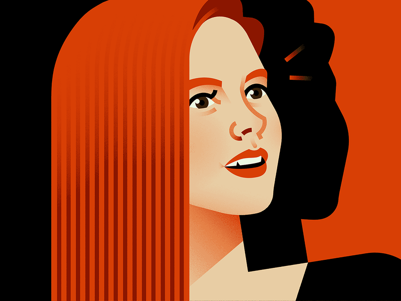 Amy Adams portrait movies star hollywood woman illustration