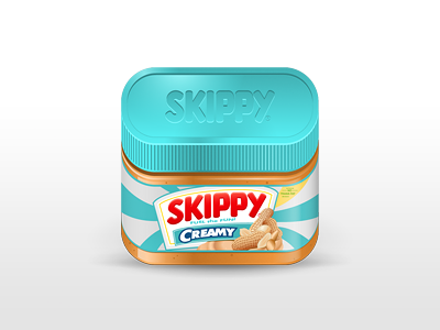 Skippy Icon food icon illustration nutrition peanut skippy
