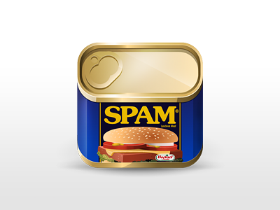 SPAM food icon illustration spam