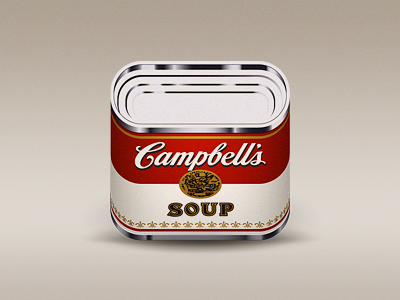 Campbells campbell can food icon soup