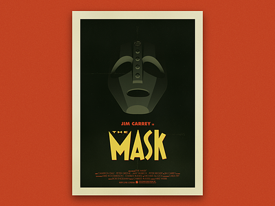 The Mask - Vintage Poster 50s carrey horror jim mask movie poster vintage