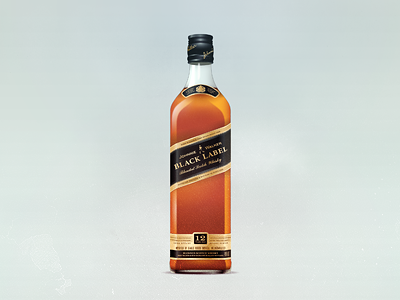 Johnnie Walker alcohol black bottle drink label scotch whisky