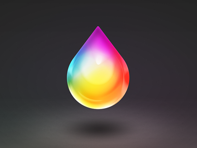 Color Drop color drop icon ink liquid rainbow