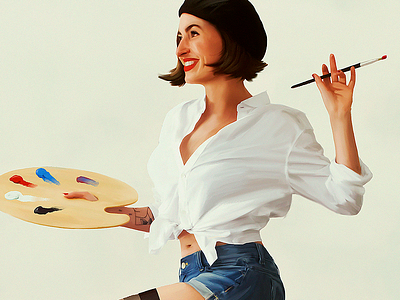 Painter Pin-Up