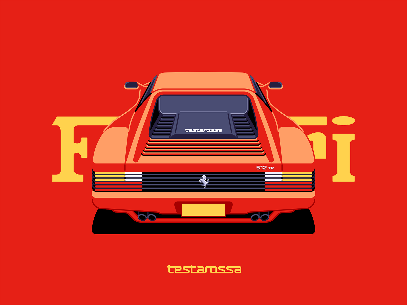 retro ferrari
