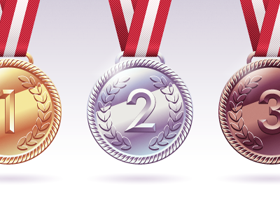 Medals bronze gold medal olympics prize reward zilver