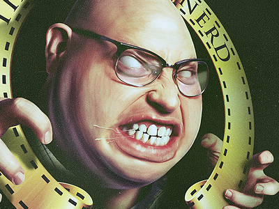 The Angry Nerd (WIRED) angry caricature illustration mgm magazine nerd print wired