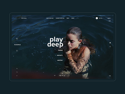 NIXON web site / Concept concept grid shop ui ux watches woman