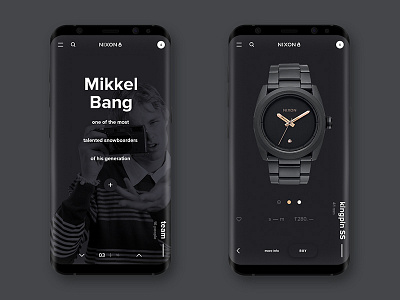 NIXON web site / Mobile fashion grid mobile project shop steel surf ui ux watches