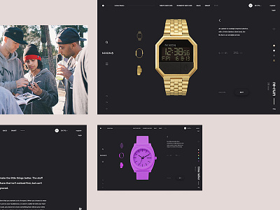 NIXON web site / Concept concept fashion grid nixon project shop steel ui ux watch