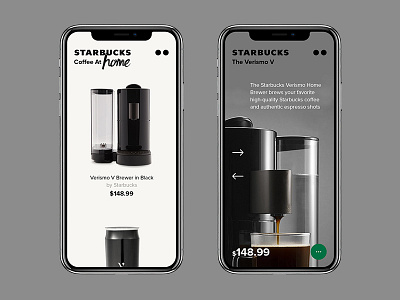 Starbucks app cofee coffee machine green menu mobile shop star tea ui ux