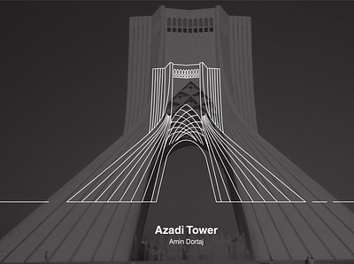 Azadi tower azadi azadi tower design illustration illustrator