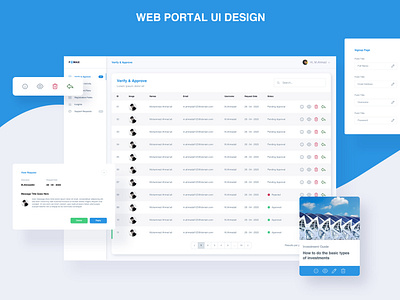 Web Portal UI Design by Usama Wajeeh on Dribbble