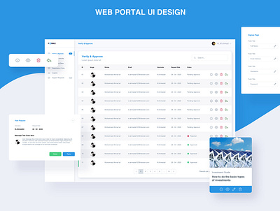 Web Portal UI Design creative design dashboard dashboard design dashboard ui design digital art illustrator modern photoshop ui ui ux uidashboard uidesign ux uxdesign vector web design webportal webportal ui design xd