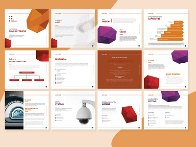 Corporate Company Profile branding brochure design business profile design digital art illustration illustrator magazine design minimal branding