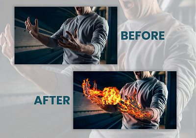 Fire Effect creative design design digital art image editing modern photo editing photo manipulation retouching