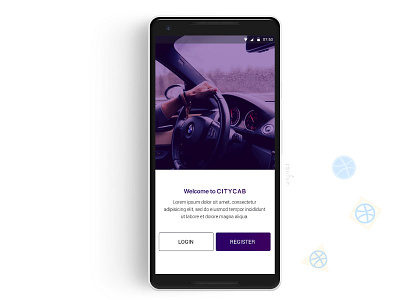 CITY CAB LOGIN SCREEN
