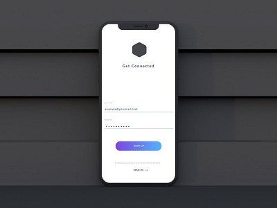 Social Sign-up-Screen-concept UI