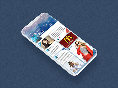 Home Screen Magazine App UI profile (project) app landing app xappt behance client concept corporate creative landing ui ux