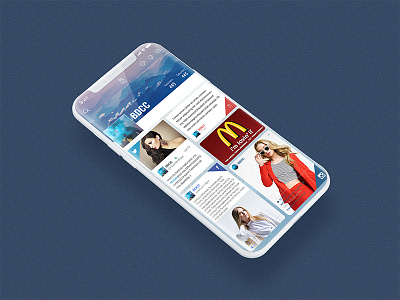 Home Screen Magazine App UI  profile (project)