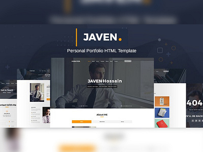 JAVEN HTML Template for personal portfolio