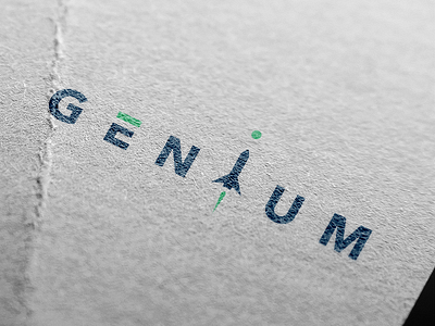 Genium Rebranding blue brand branding genium green launch logo logomark rebrand rebranding rocket space
