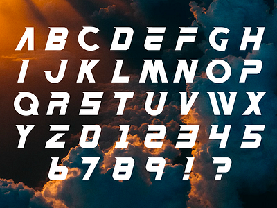 Jet Typeface (WIP) display face font fonts jet letter letters number numbers type typeface wip