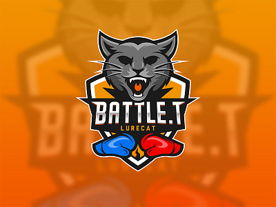 Cat logo practice battle branding cat illustration logo mascot