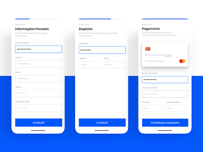 Step by Step app bank bank app design fintech form mobile mobile app sign in sign up ui ux ux ui design web website