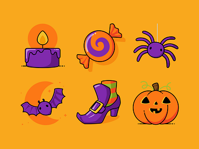 Halloween Icons Set Pt1 design graphic halloween icon set icons iconset illustration spooktober vector