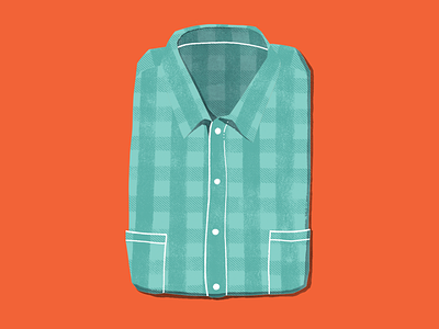 Plaid button down clothes clothing folded illustration plaid shirt