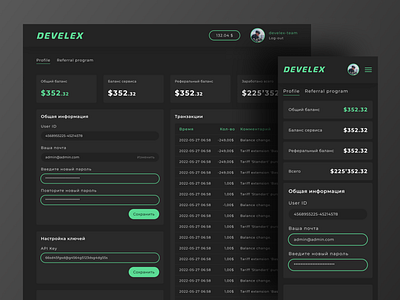 Develex Dashboard • UX/UI Design crm dashboard design figma ui ux web webdesign website