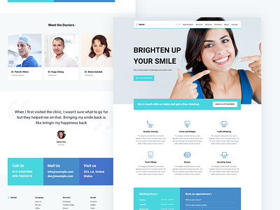 Orthodontics Landing Page dental dentist landing page orthodontics wordpress design