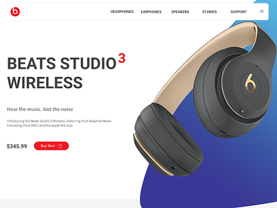 Beats Website Redesign concept design redesign ui