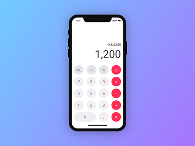 Daily UI #004 - Calculator calculator challange daily 100 design ui