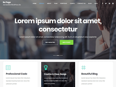 Be Page One Page WordPress Theme blog design branding illustration multipurpose flyer template template design theme design theme for wordpress typography web 2.0 web 3.0 woocomerce wordpress wordpress design wordpress development