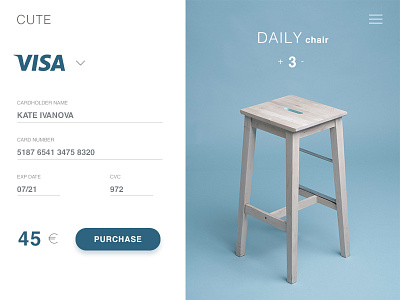Daily Ui #002 - Credit Card Checkout check out credir card dailyui design dribbble interface minimal payment ui user interface ux