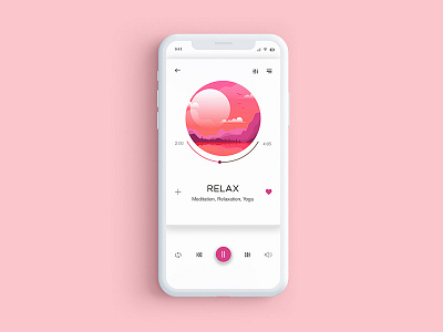 Music Player - Daily UI #009 009 app dailyui dribbble mobile music player relax ui ux