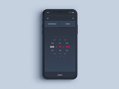 Daily Ui Challenge #014 - Countdown Timer 014 black blue challenge dailyui dribbble gray mobile mobileapp ux