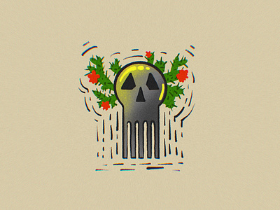 Botanical Skull 3 botanical skull cover design graphic design illustration skull